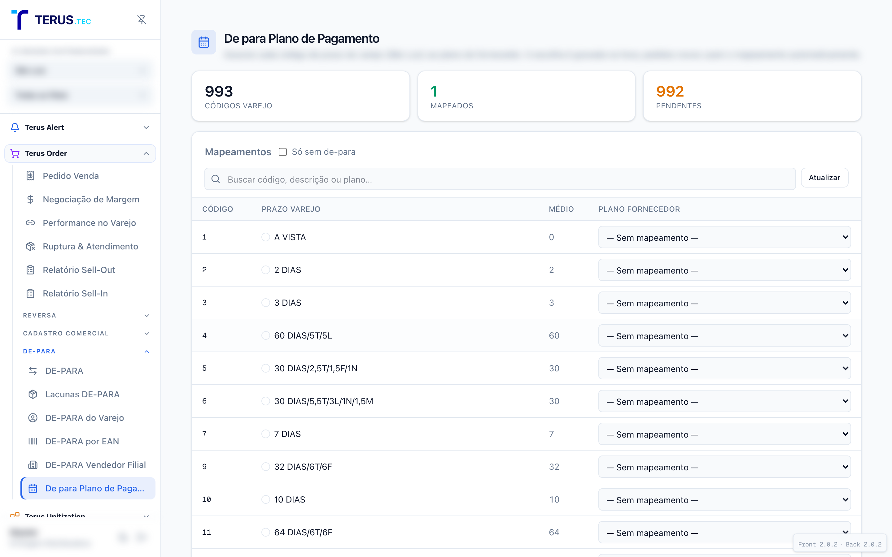 Plano de pagamento