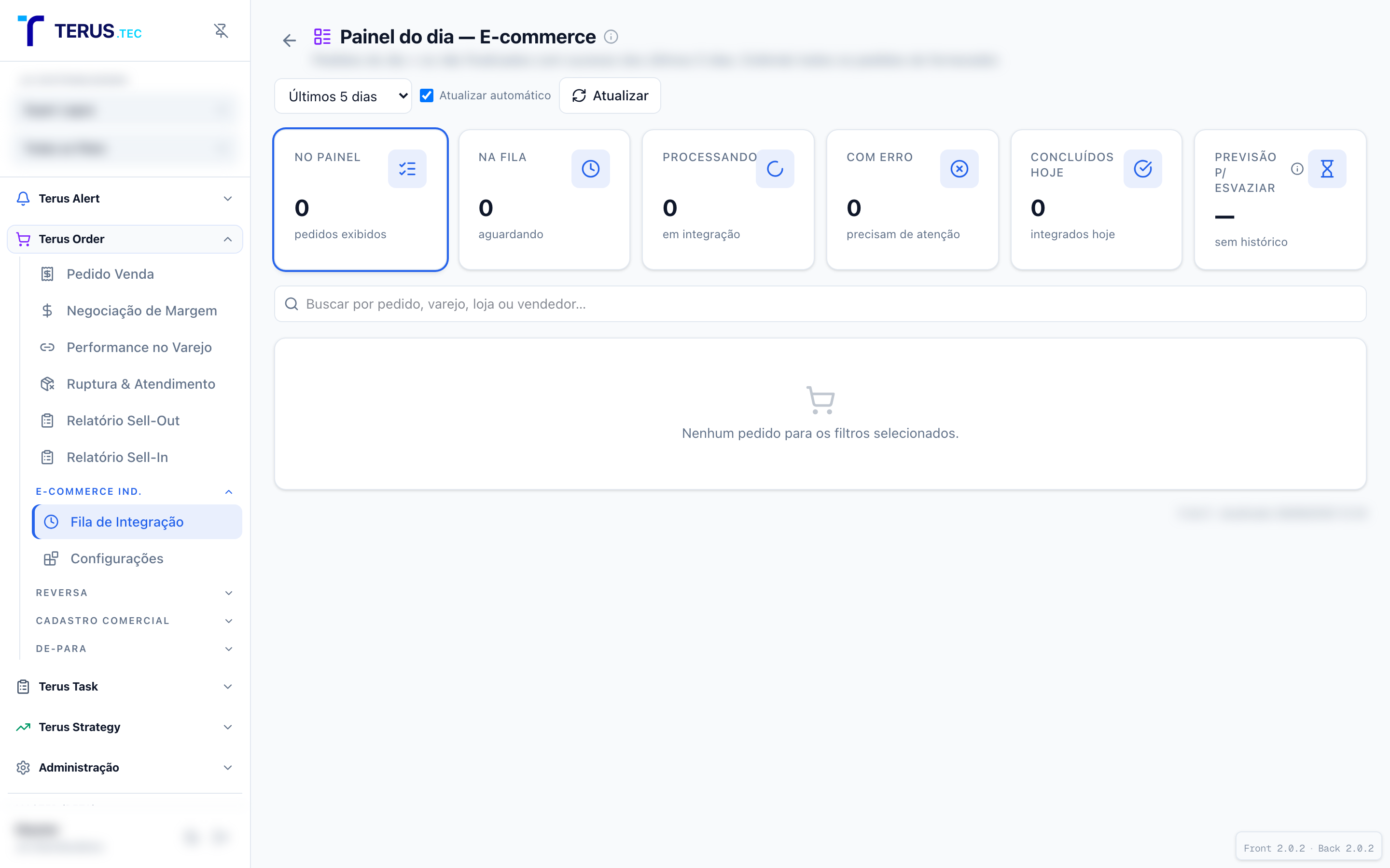 Fila de e-commerce